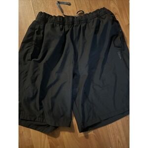 Skora Large Men Black Quick Dry Shorts 7" Inseam Pull On 8-20